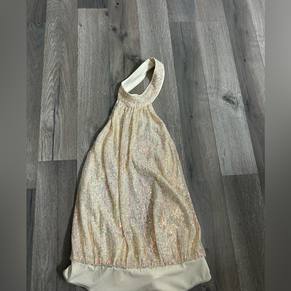 Sequin bodysuit, small